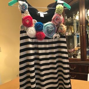 striped an floral top